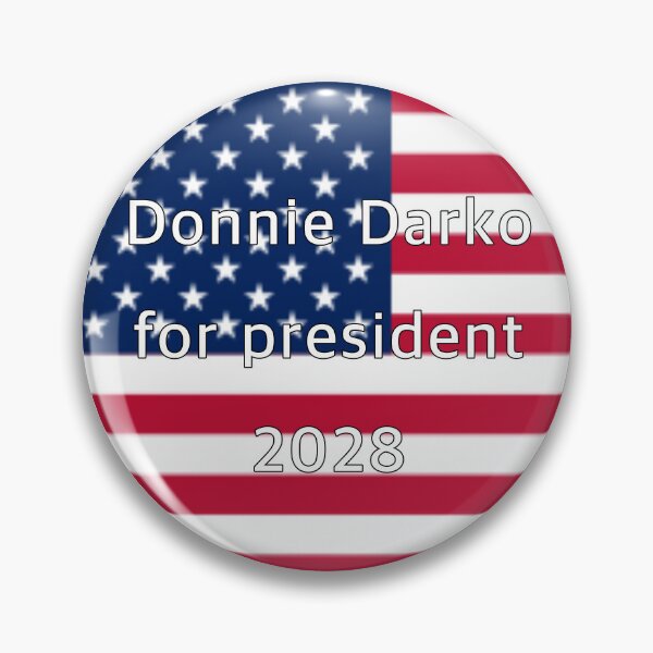 Item preview, Donnie Darko 2028 pin & sticker designed and sold by logan-pilarski.