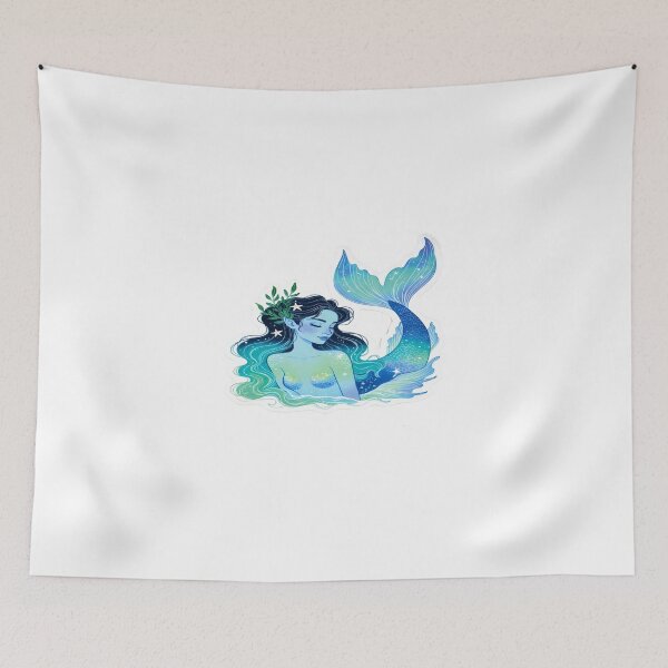 Item preview, Ocean Dream Mermaid Sticker designed and sold by Artisan Finds Online.