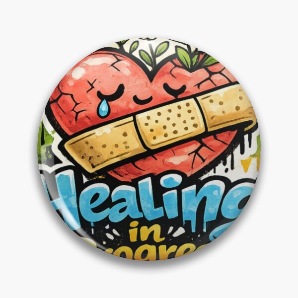 Item preview, Healing in Progress – Graffiti Heart Sticker designed and sold by Genzfirevibes.