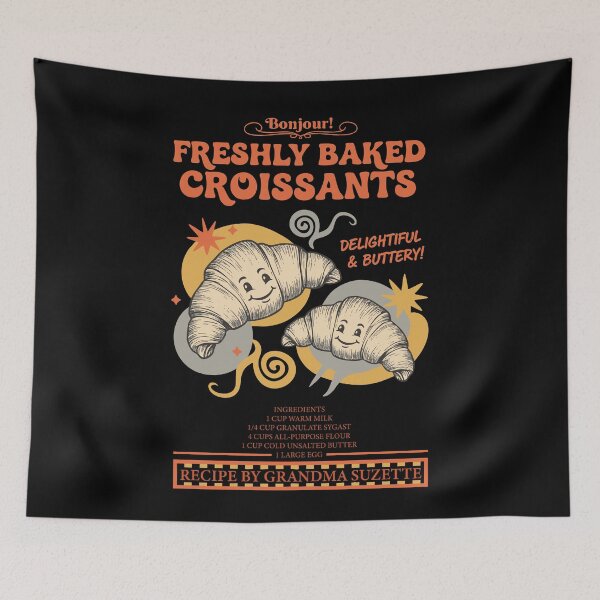 Item preview, Breakfast Brunch Coffee Freshly Baked Croissants designed and sold by LuminOrb.