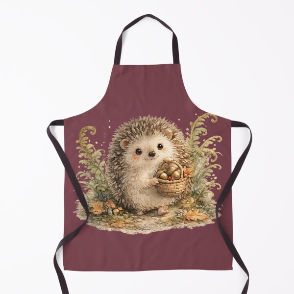 Item preview, Hedgehog with Acorn Basket Autumn Cottagecore designed and sold by MagicMakerPh.