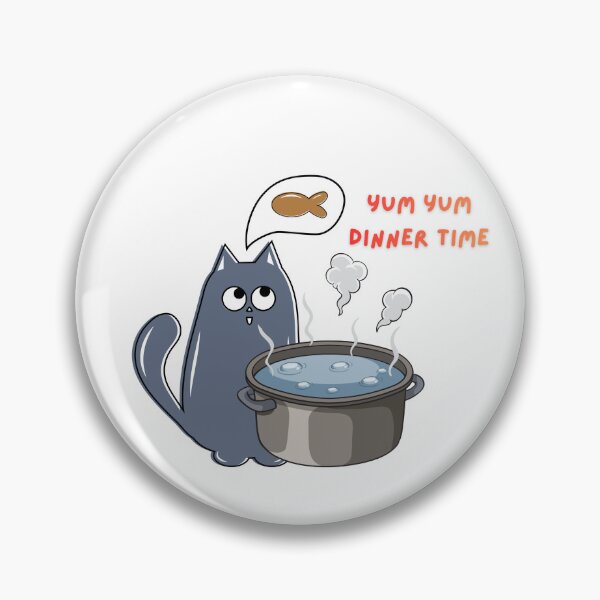 Item preview, Cat Dreaming of Fish - Yum Yum Dinner Time designed and sold by Mazza-mazza.