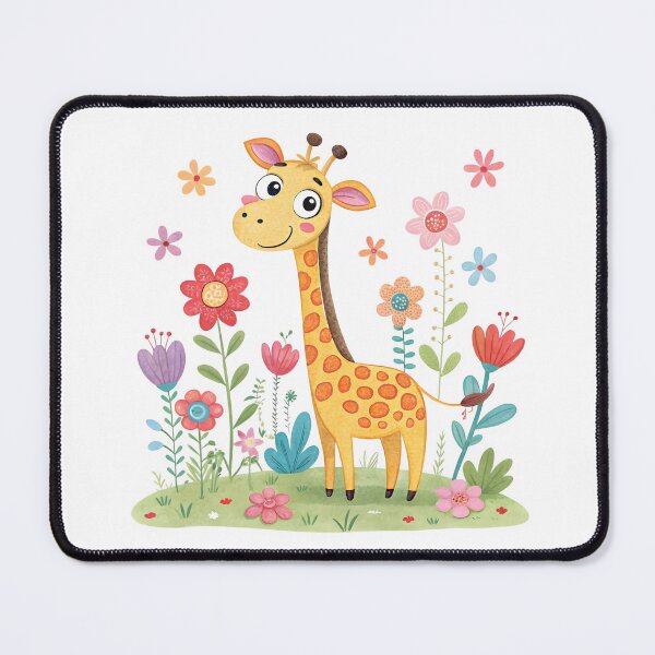 Item preview, Happy Giraffe in Bloom designed and sold by trendspatterns.