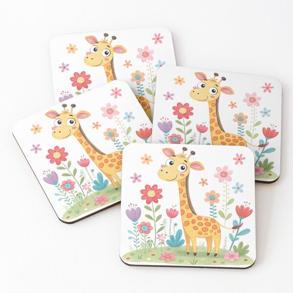 Item preview, Happy Giraffe in Bloom designed and sold by trendspatterns.