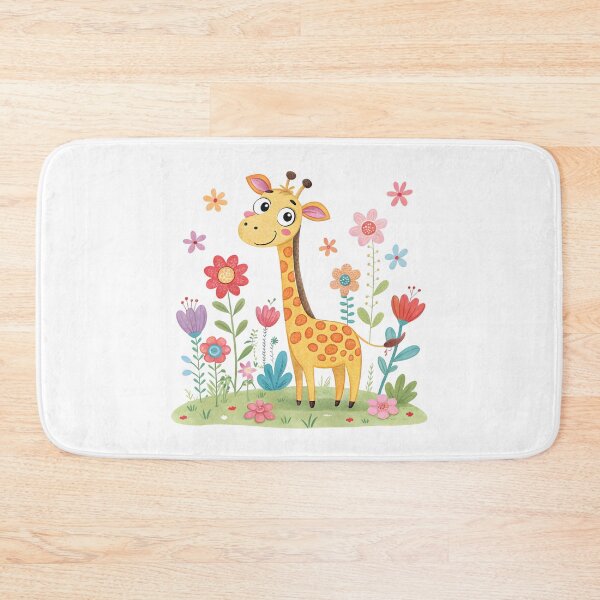 Item preview, Happy Giraffe in Bloom designed and sold by trendspatterns.