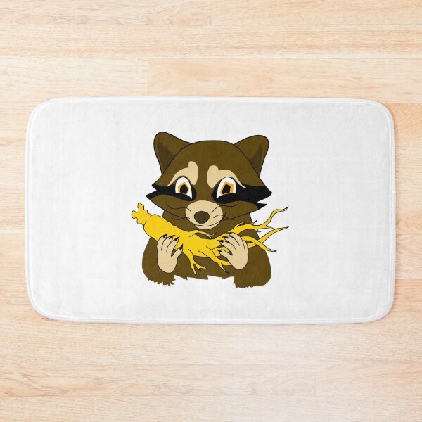 Item preview, Hungry Raccoon With Summer Snack Cute Animal Art designed and sold by Onlydidart.