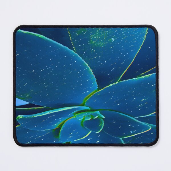 Item preview, Electric Blue and Teal Succulent Macro Digital Painting designed and sold by BalkanBloom.
