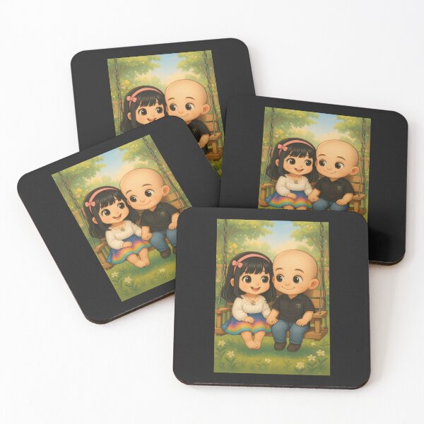 Item preview, Anime comic lovers on a porch swing designed and sold by Personiq Kaleido.