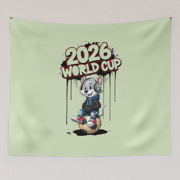 Item preview, 2026 World Cup Cat Streetwear designed and sold by PixelStyle Studio.