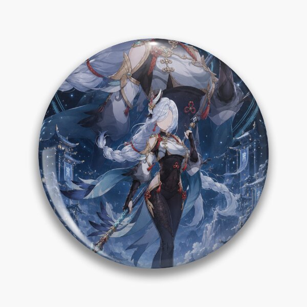 Artikelvorschau, Shenhe inspiriertes Cryo Exorcist Anime Fantasy Design entworfen und verkauft von ijunk.