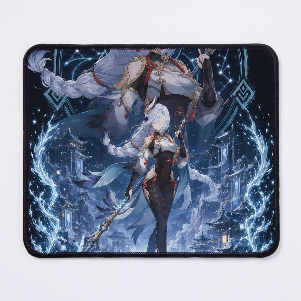 Item preview, Shenhe Inspired Cryo Exorcist Anime Fantasy Design designed and sold by ijunk.