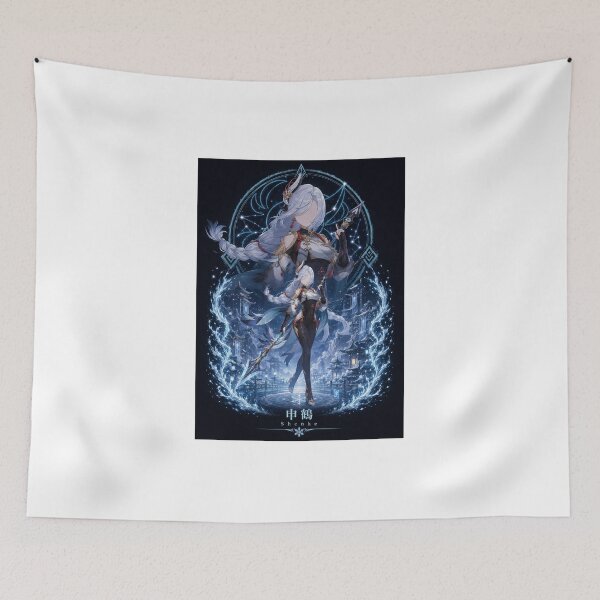 Item preview, Shenhe Inspired Cryo Exorcist Anime Fantasy Design designed and sold by ijunk.