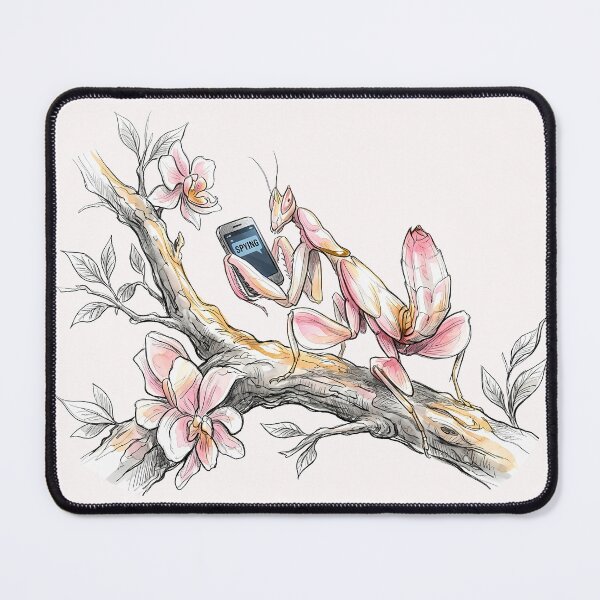 Item preview, Spying Orchid Mantis: Funny Sneaky Insect Art designed and sold by SoulPT.