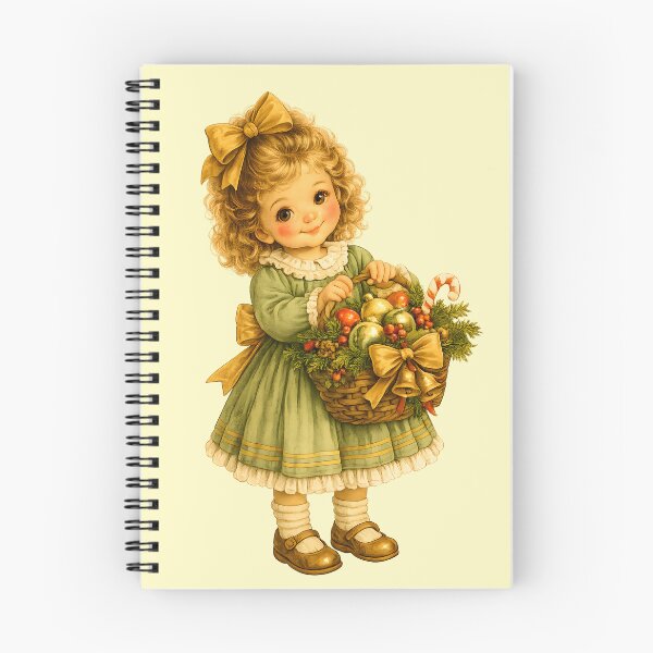 Item preview, Vintage Christmas Doll with Holiday Basket designed and sold by aleano2026.
