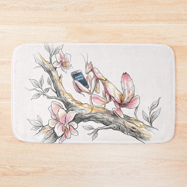 Item preview, Spying Orchid Mantis: Funny Sneaky Insect Art designed and sold by SoulPT.