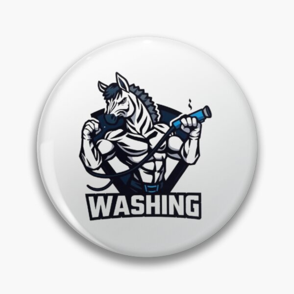 Item preview, Strong Washing Zebra Mascot Design designed and sold by MystiColo.
