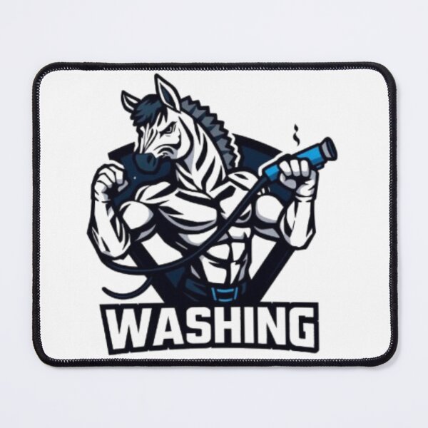 Item preview, Strong Washing Zebra Mascot Design designed and sold by MystiColo.