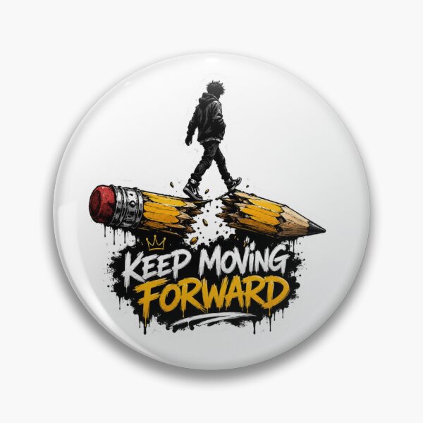 Item preview, Keep Moving Forward – Broken Pencil Graffiti Sticker designed and sold by Genzfirevibes.