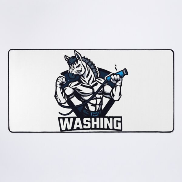 Item preview, Strong Washing Zebra Mascot Design designed and sold by MystiColo.