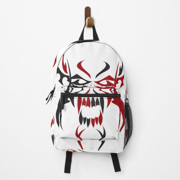 Item preview, Evil Red and Black Tribal Demon Mask – Fierce Symmetrical Tattoo Art designed and sold by RaresS.