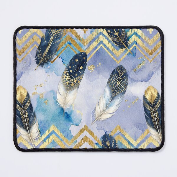 Item preview, Watercolour Feather Chevron – Boho Collection  designed and sold by JacquiTaylorArt.
