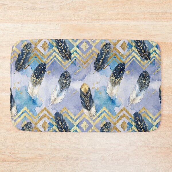 Item preview, Watercolour Feather Chevron – Boho Collection  designed and sold by JacquiTaylorArt.
