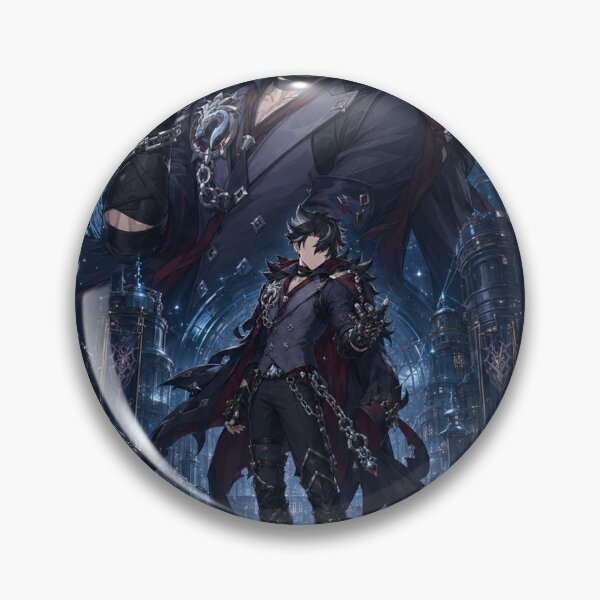 Artikelvorschau, Wriothesley inspiriertes Cryo Duke Anime-Fantasy-Design entworfen und verkauft von ijunk.