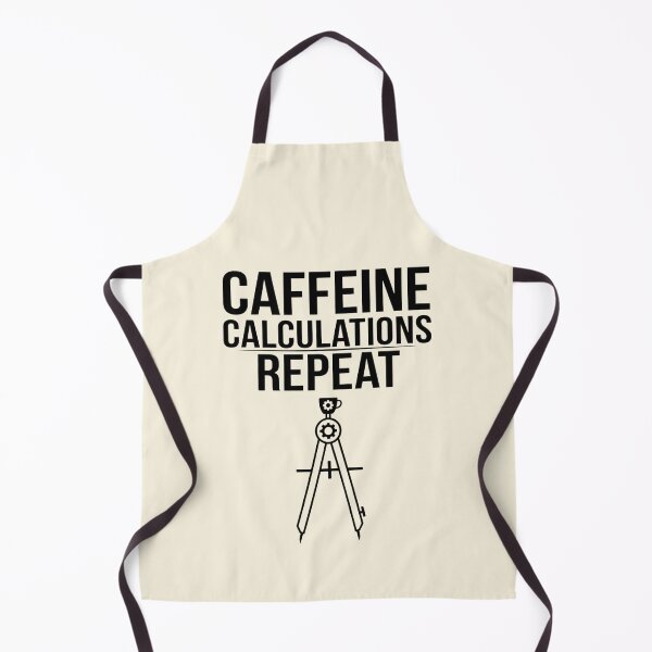 Item preview, Caffeine Calculations Repeat Math Compass Design designed and sold by Amr Darwish Graphic designer.