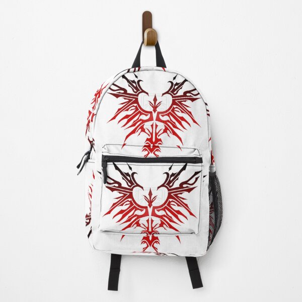 Item preview, Bold Red Tribal Wings – Symmetrical Flaming Wing Emblem designed and sold by RaresS.