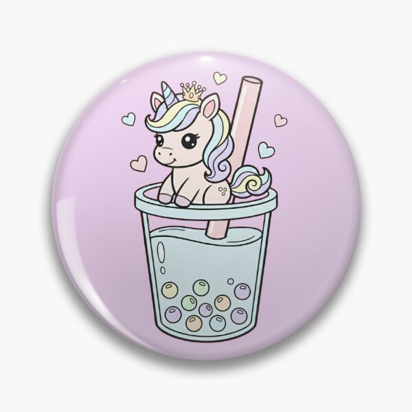 Item preview, Unicorn Bubble Tea Art - Kawaii Chibi Boba Design designed and sold by Exquisite Design Studio „Paculówka”.