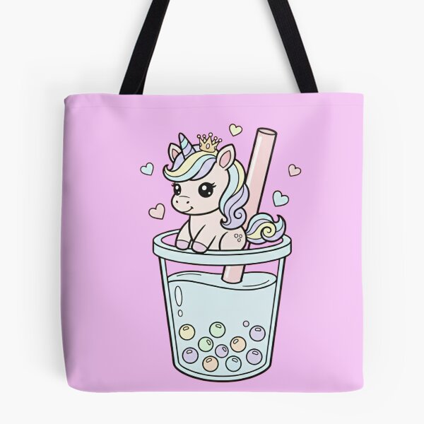 Item preview, Unicorn Bubble Tea Art - Kawaii Chibi Boba Design designed and sold by Exquisite Design Studio „Paculówka”.
