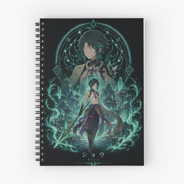Item preview, Xiao Inspired Emerald Yaksha Anime Game Design designed and sold by ijunk.
