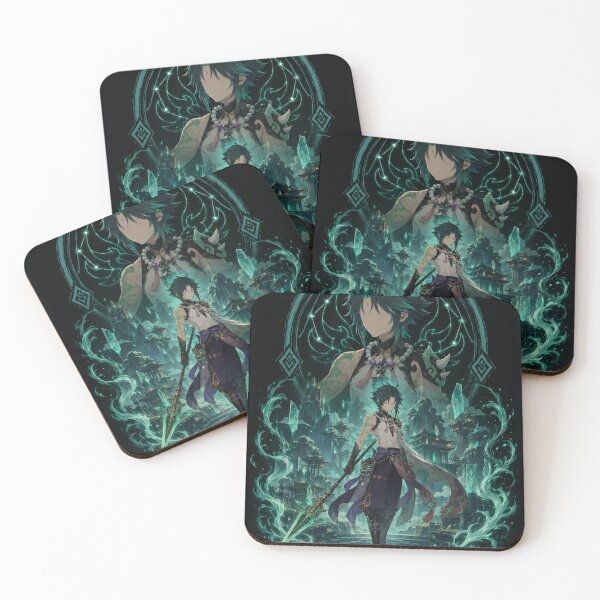 Item preview, Xiao Inspired Emerald Yaksha Anime Game Design designed and sold by ijunk.
