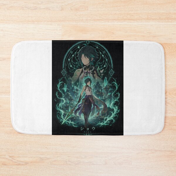 Item preview, Xiao Inspired Emerald Yaksha Anime Game Design designed and sold by ijunk.