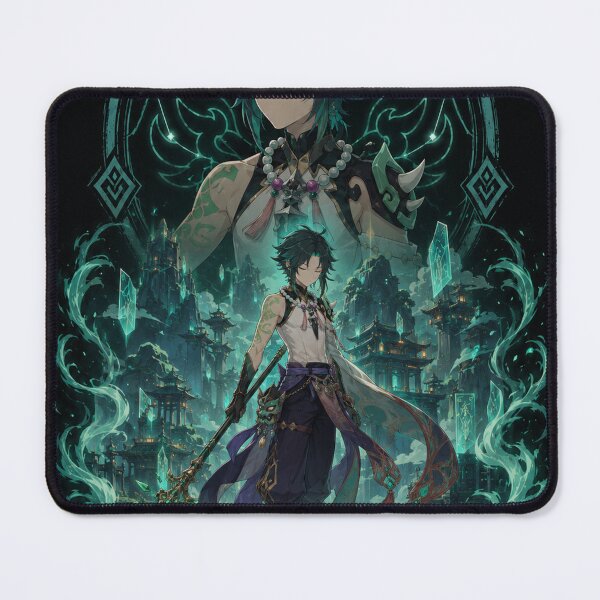 Item preview, Xiao Inspired Emerald Yaksha Anime Game Design designed and sold by ijunk.