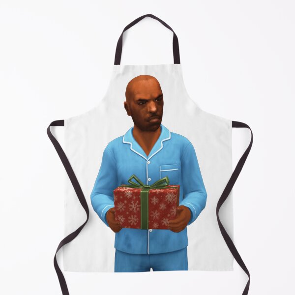 Item preview, Vic holding Christmas present designed and sold by angelicamstore.