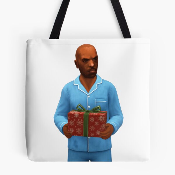 Item preview, Vic holding Christmas present designed and sold by angelicamstore.