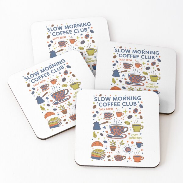 Item preview, Breakfast Coffee Slow Morning Coffee Club Daily designed and sold by LuminOrb.