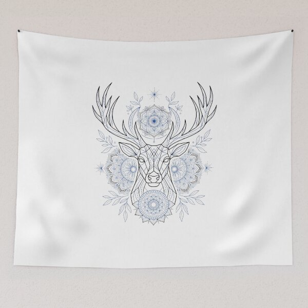 Item preview, Geometric Deer Mandala Tattoo designed and sold by Sabsll.