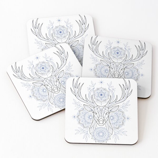 Item preview, Geometric Deer Mandala Tattoo designed and sold by Sabsll.