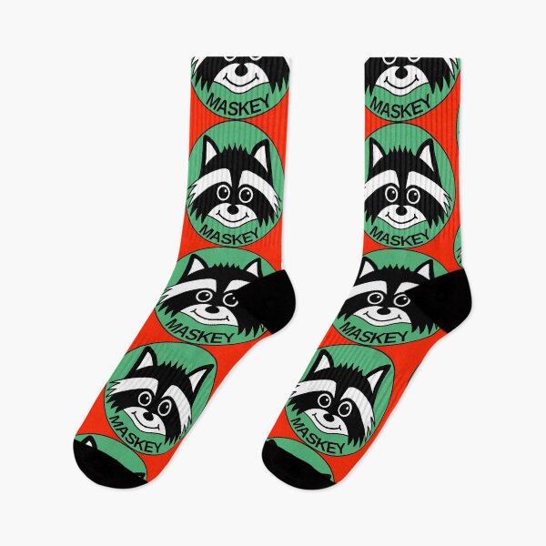 Item preview, Maskey Nifty Raccoon, Green designed and sold by CavemanArt.