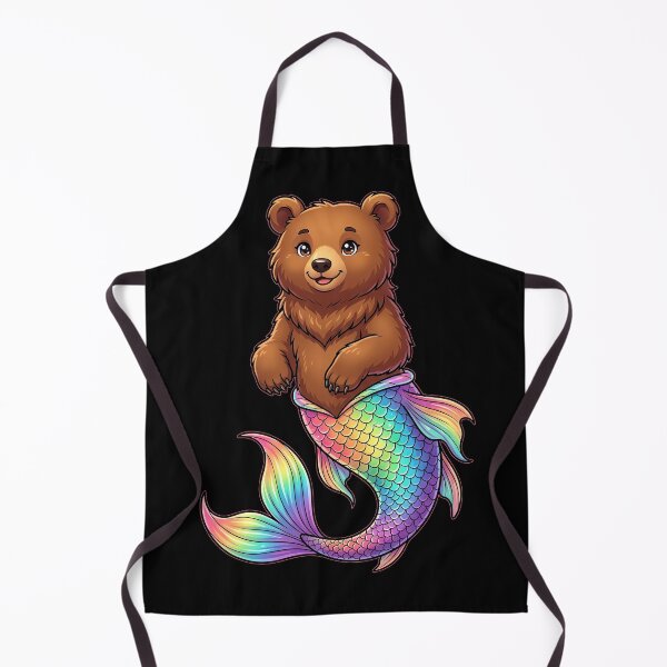 Item preview, Cute Bear Mermaid Fantasy Animal designed and sold by Rexusstain.