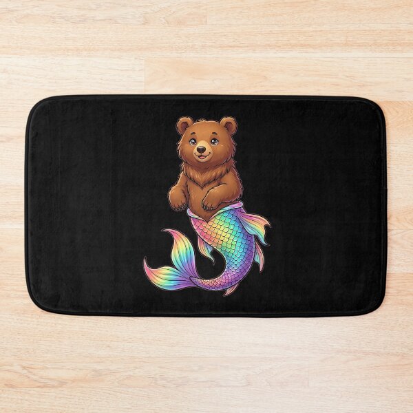 Item preview, Cute Bear Mermaid Fantasy Animal designed and sold by Rexusstain.