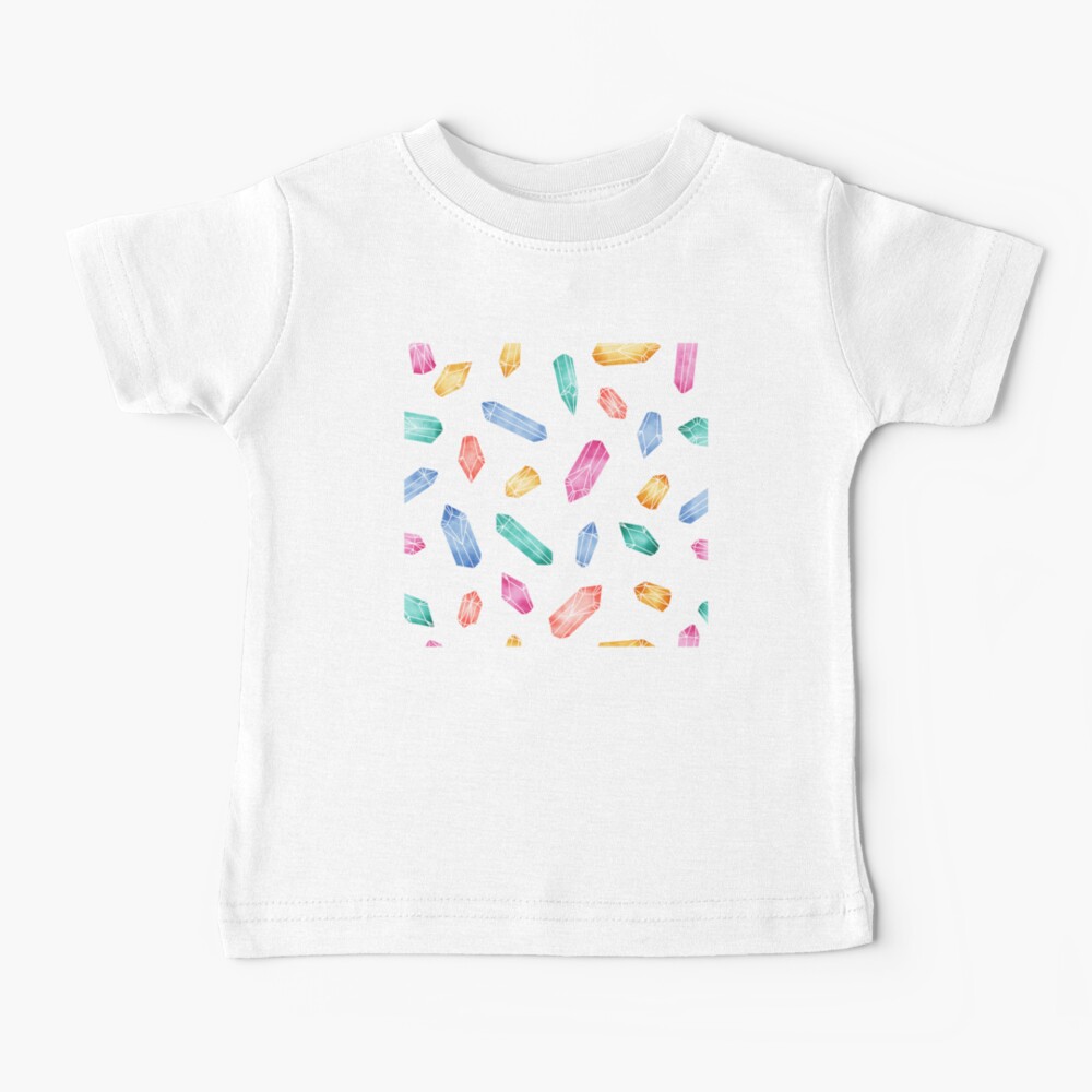 Crystals pattern - White2 Baby T-Shirt