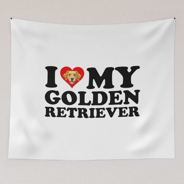 Item preview, I Love My Golden Retriever Cute Dog Lover Heart Pet Owner Design designed and sold by kiralynstration.