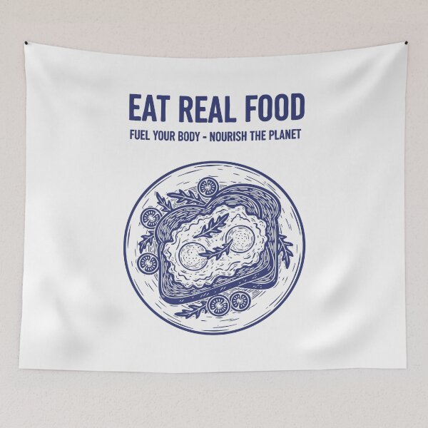 Item preview, Breakfast Eat Real Food Fuel Your Body Nourish designed and sold by LuminOrb.