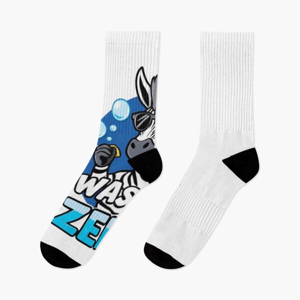 Item preview, Cool Washing Zebra Cartoon Design designed and sold by MystiColo.