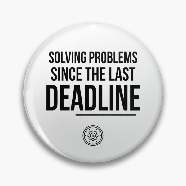 Item preview, Solving Problems Since the Last Deadline Clock Gear designed and sold by Amr Darwish Graphic designer.