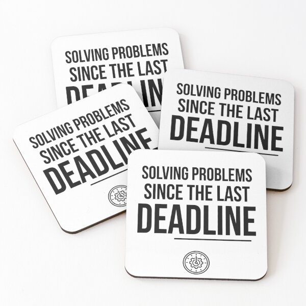 Item preview, Solving Problems Since the Last Deadline Clock Gear designed and sold by Amr Darwish Graphic designer.