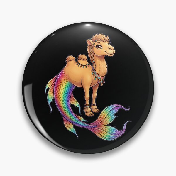 Item preview, Cute Camel Mermaid Fantasy Animal designed and sold by Rexusstain.